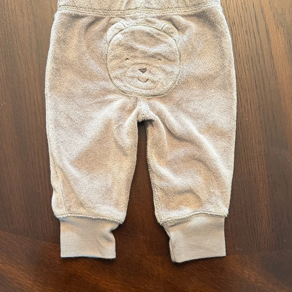 Carter's Striped Hooded Baby Set - Cream and Gray